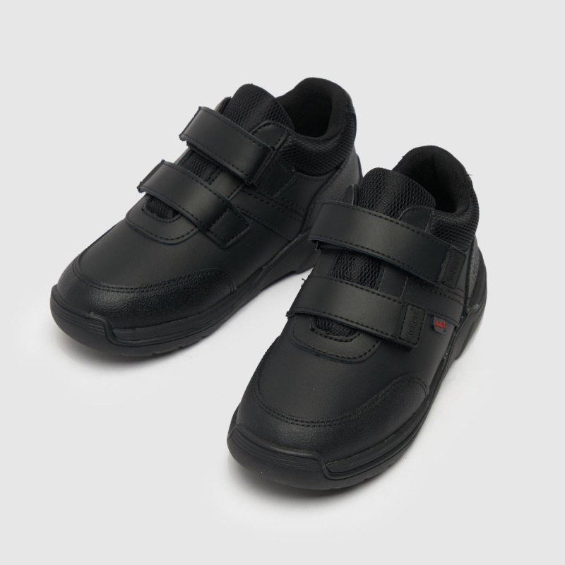 Kickers Stomper Mid Boys Júnior Botas Dr.martens Botas Negro