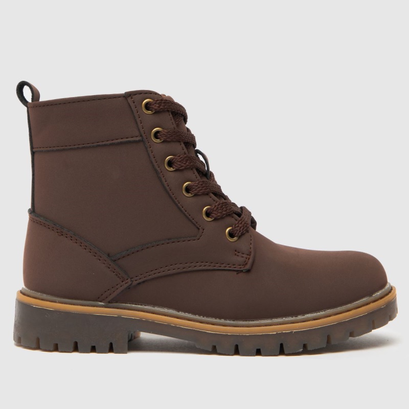 Dr.martens Botas Schuh Change Lace Up Boys Júnior Botas Marrones