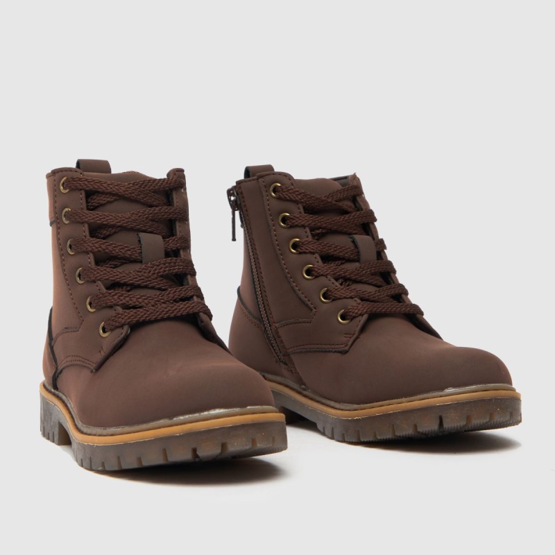 Dr.martens Botas Schuh Change Lace Up Boys Júnior Botas Marrones