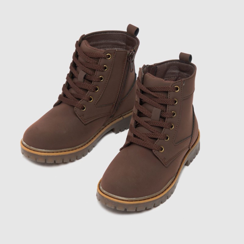 Dr.martens Botas Schuh Change Lace Up Boys Júnior Botas Marrones