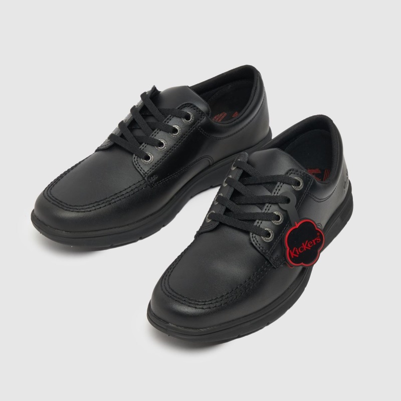 Dr.martens Botas Negro Kickers Kelland Encaje Niños Zapatos Juveniles