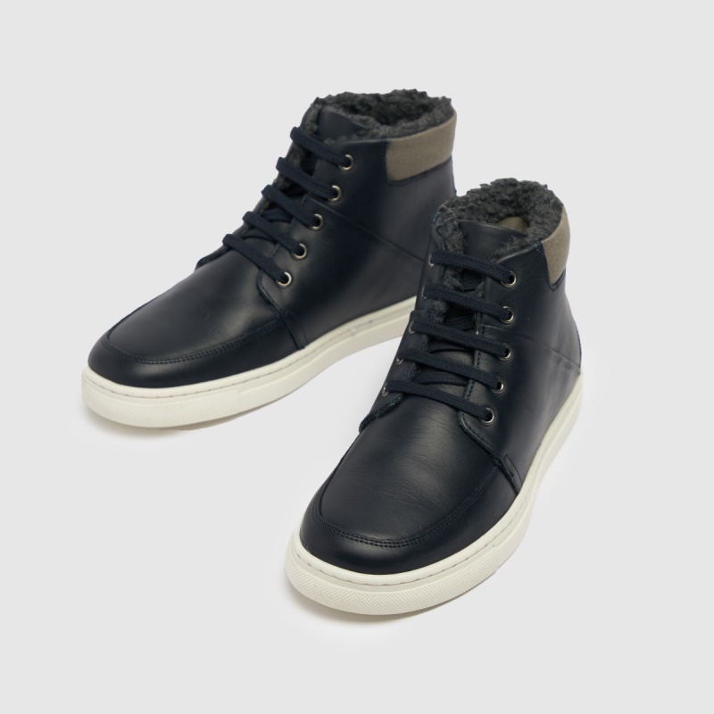 Azul Marino Schuh Capital Cupsole Niños Botas Juveniles Dr.martens Botas