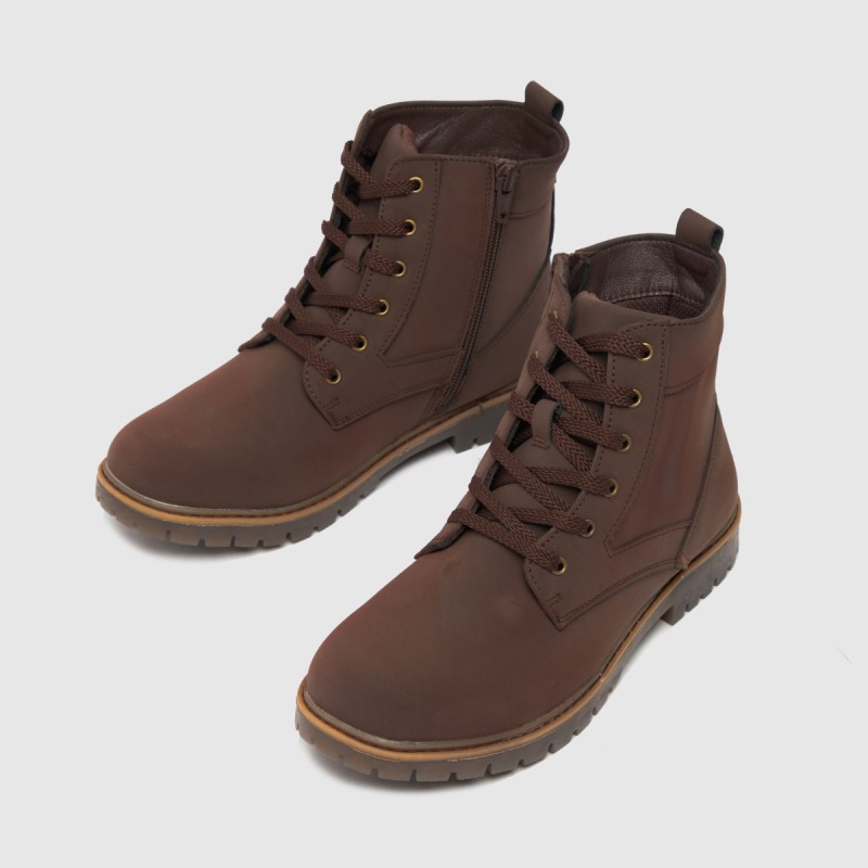 Schuh Change Lace Up Boys Botas Juveniles Marrón Dr.martens Botas