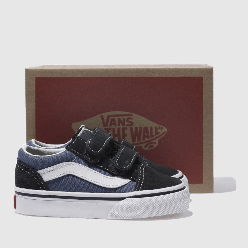 Vans Old Skool V Niños Zapatillas De Deporte Para Niños Pequeños Dr.martens Botas Azul Marino