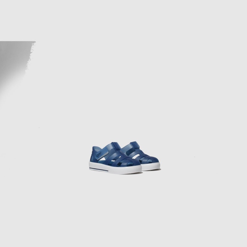 Dr.martens Botas Azul Marino Igor Star Boys Sandalias Para Niños Pequeños