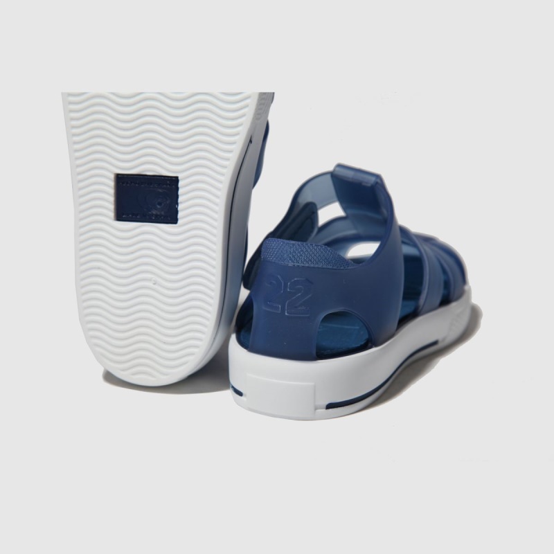 Dr.martens Botas Azul Marino Igor Star Boys Sandalias Para Niños Pequeños