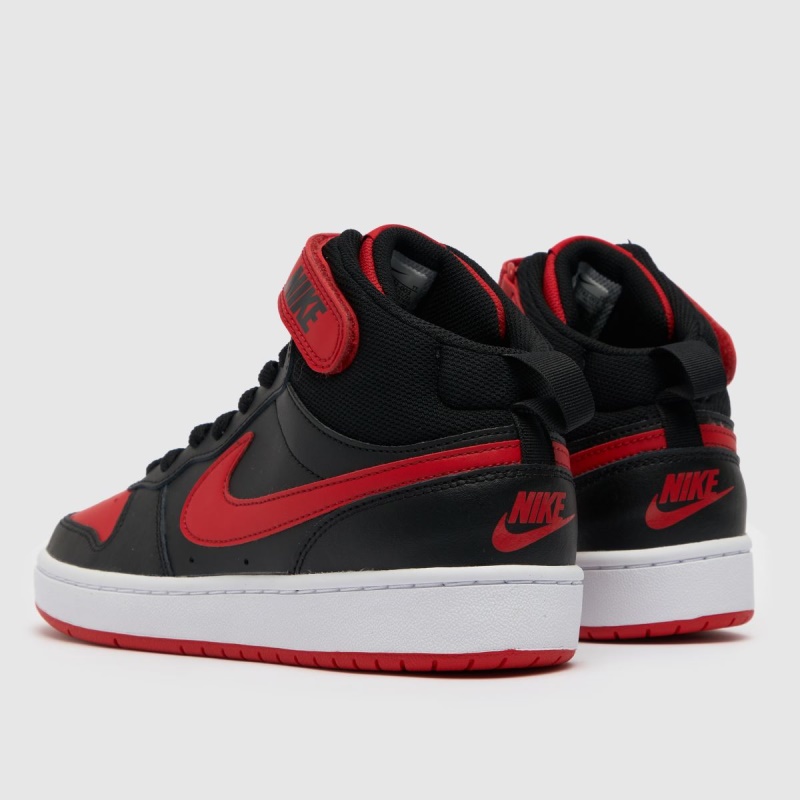 Nike Court Borough Mid 2 Niños Zapatillas De Deporte Para Niños Dr.martens Negro Rojo