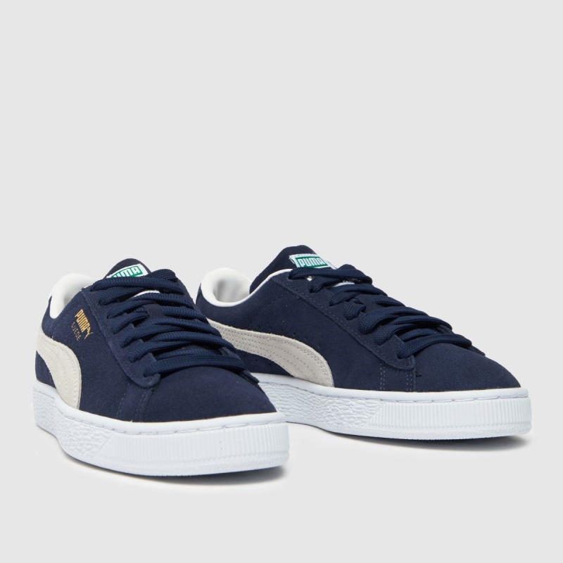 Azul Marino-blanco Dr.martens Botas Puma Suede Classic Xxi Boys Youth Trainers