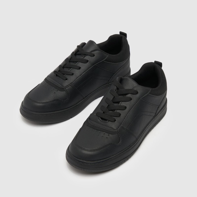 Negro Dr.martens Botas Schuh Machine Niños Zapatillas Juveniles