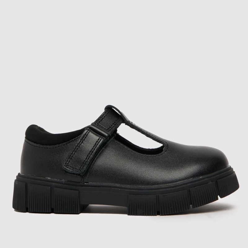Schuh Loopy Cuero T Bar Niñas Zapatos De Niño Dr.martens Botas Negro