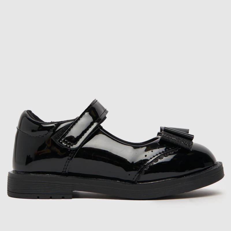 Dr.martens Botas Schuh Risa Charol Niñas Zapatos Para Niños Pequeños Negro