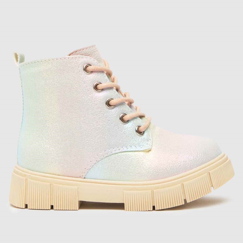 Multi Dr.martens Botas Schuh Chant Botas Con Cordones Para Niñas Pequeñas