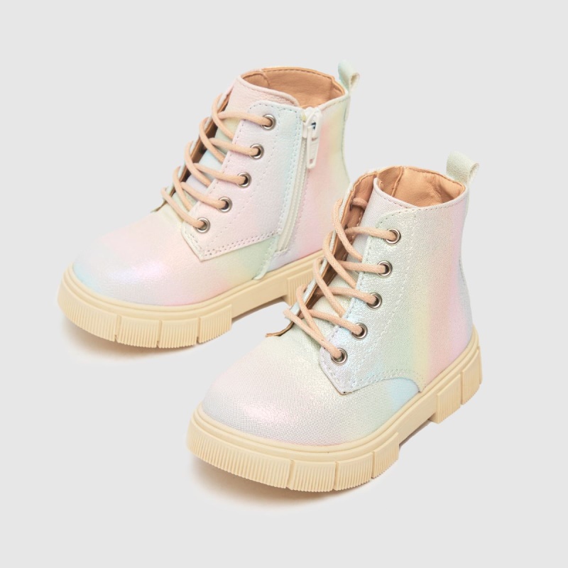 Multi Dr.martens Botas Schuh Chant Botas Con Cordones Para Niñas Pequeñas