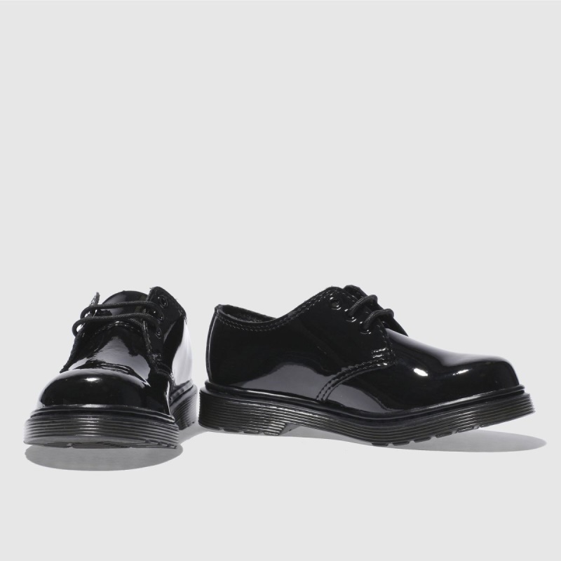 Negro Dr.martens Botas Dr Martens 1461 Zapatos Júnior Niñas