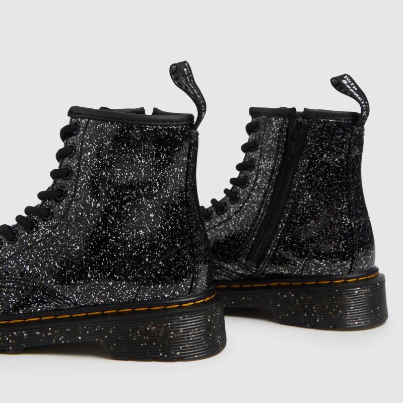 Negro-plata Dr.martens Botas Dr Martens 1460 Cosmic Glitter Niñas Botas Junior