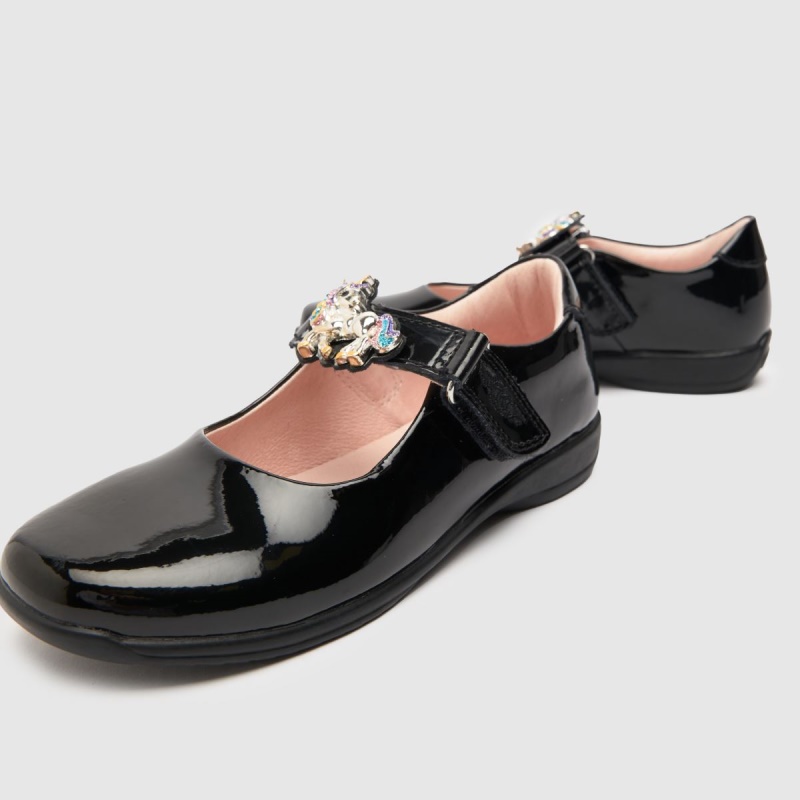 Lelli Kelly Bella 2 Zapatos Júnior De Charol Negro Dr.martens Botas