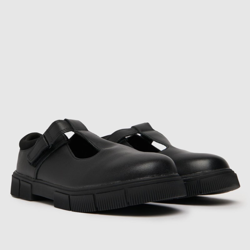 Zapatos Júnior Niña Schuh Loopy Cuero Negro Dr.martens Botas