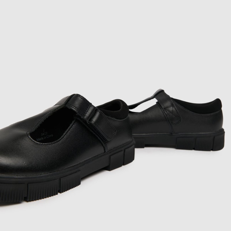 Zapatos Júnior Niña Schuh Loopy Cuero Negro Dr.martens Botas