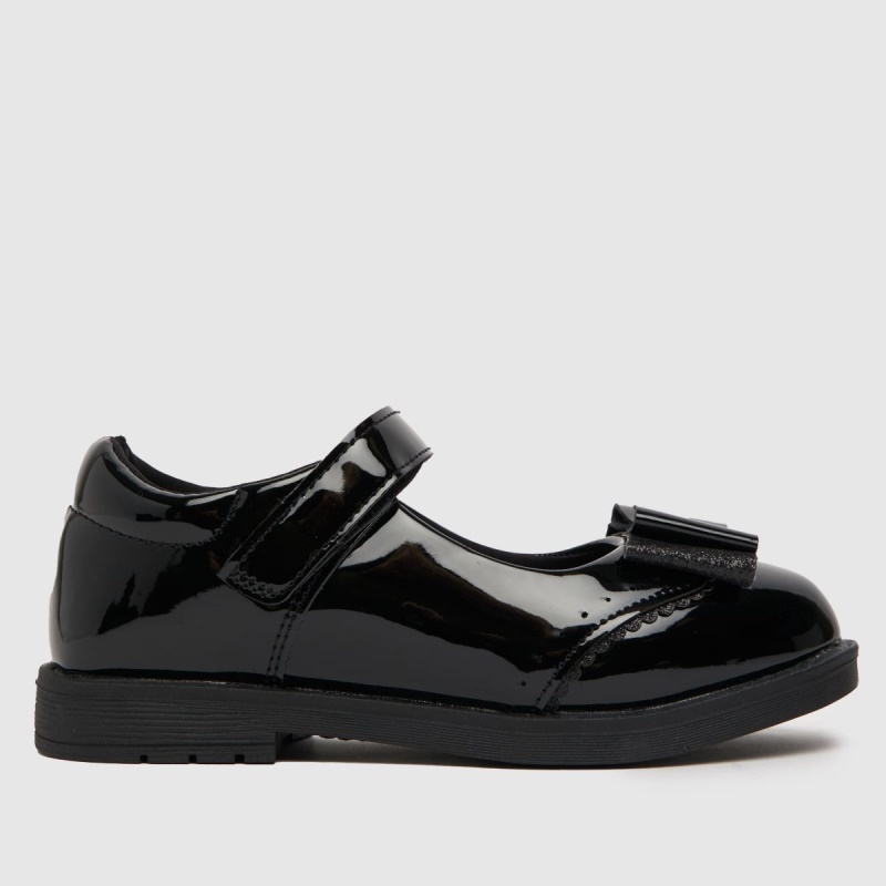 Dr.martens Botas Negro Schuh Risa Charol Lazo Niñas Júnior Zapatos