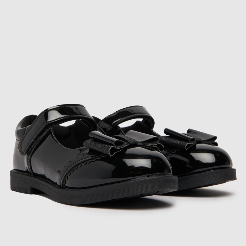 Dr.martens Botas Negro Schuh Risa Charol Lazo Niñas Júnior Zapatos