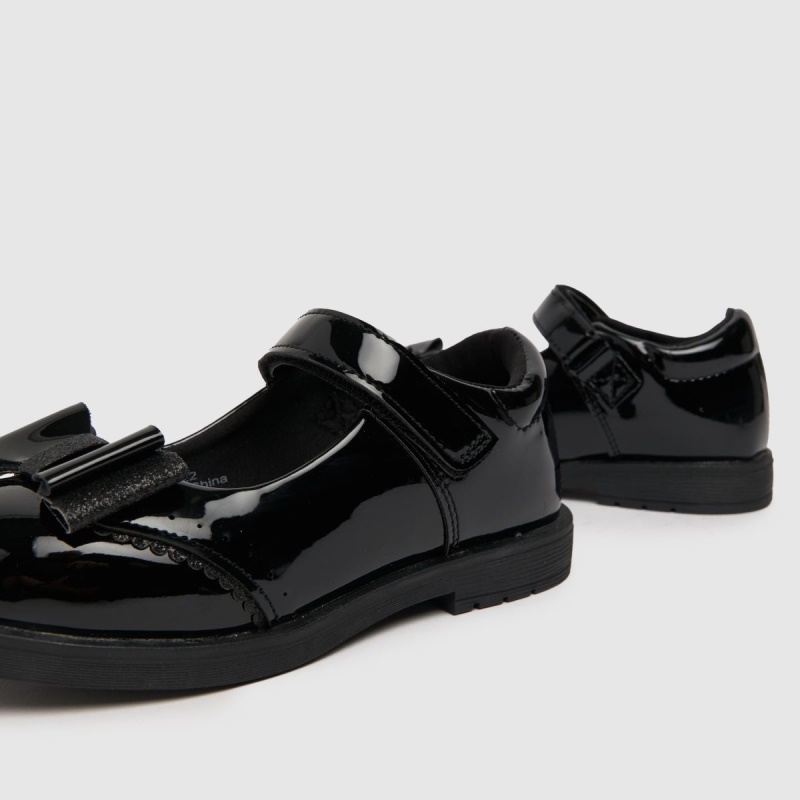 Dr.martens Botas Negro Schuh Risa Charol Lazo Niñas Júnior Zapatos