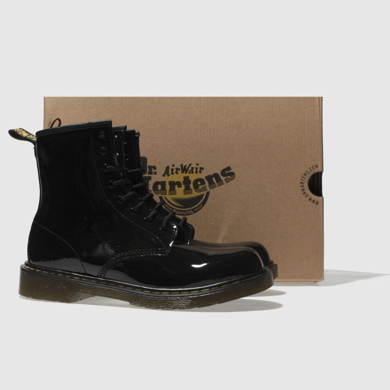 Dr Martens 1460 Botas De Niña Para Jóvenes Dr.martens Botas Negras