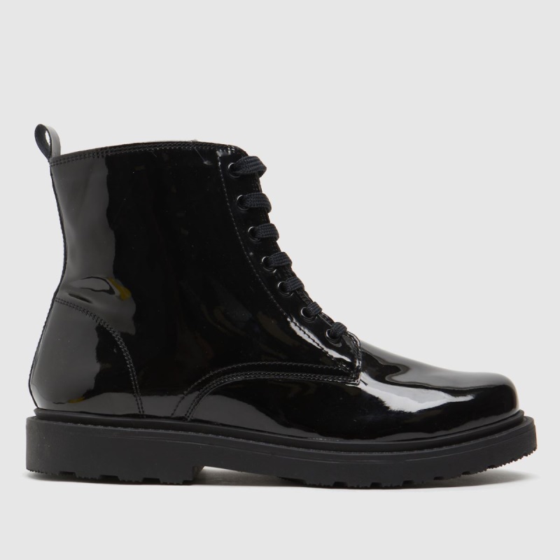 Botas Juveniles Con Cordones Para Niñas Creator De Schuh Dr. Martens Negras Botas