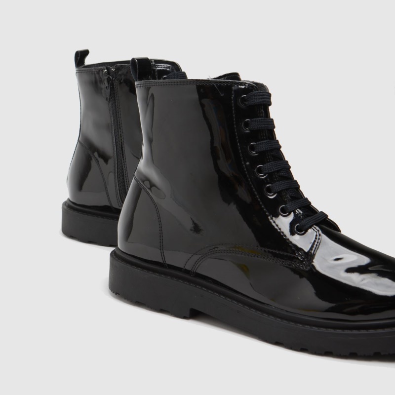 Botas Juveniles Con Cordones Para Niñas Creator De Schuh Dr. Martens Negras Botas