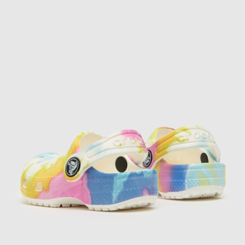 Dr.martens Botas Crocs Classic Clog Niñas Sandalias Para Niños Pequeños Blanco-amarillo