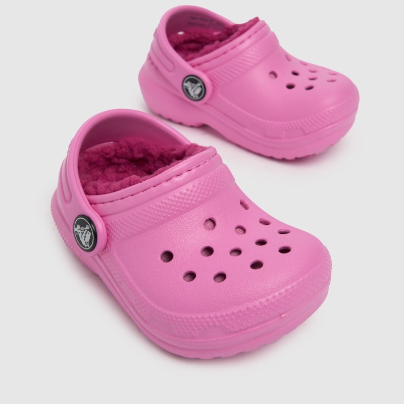 Dr.martens Botas Rosa Crocs Clásico Zueco Forrado Niñas Sandalias Para Niños Pequeños