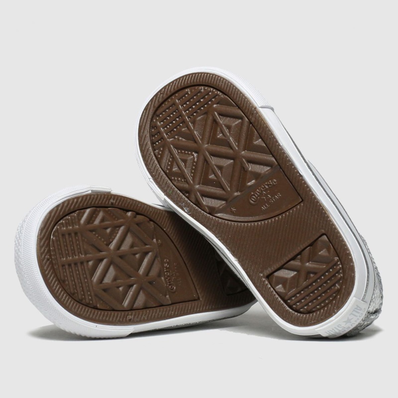 Dr.martens Botas Plata Converse All Star Lo Glitter Niñas Zapatillas De Deporte Para Niños Pequeños