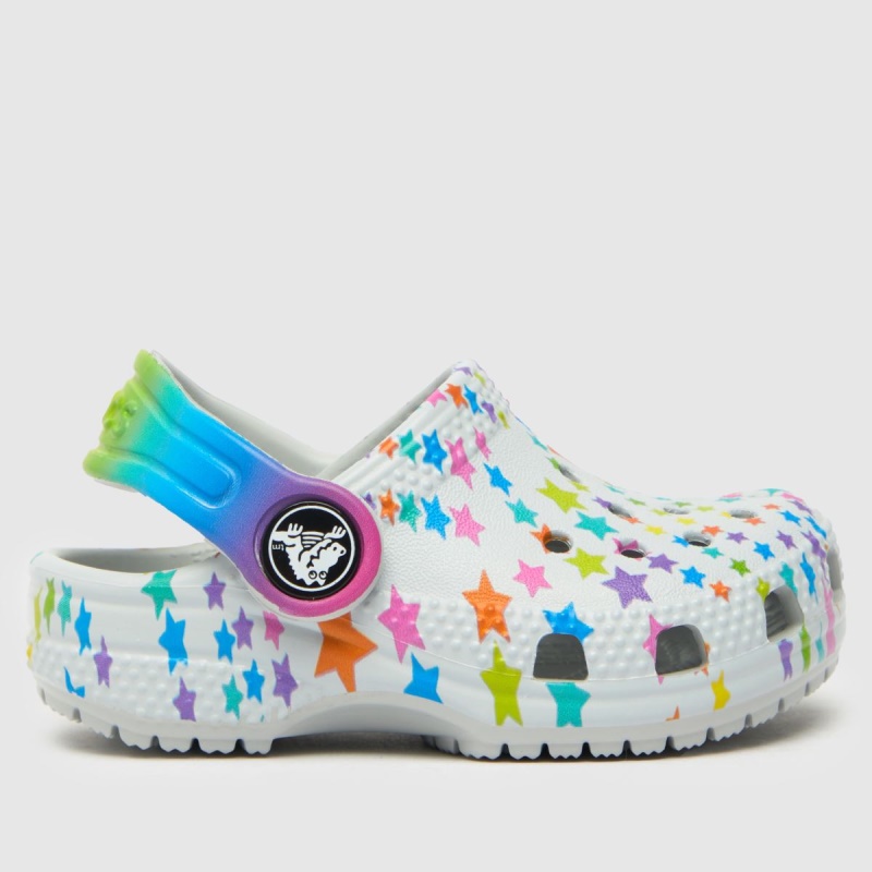 Gris Claro Crocs Classic Disco Clog Sandalias Para Niñas Pequeñas Dr.martens Botas