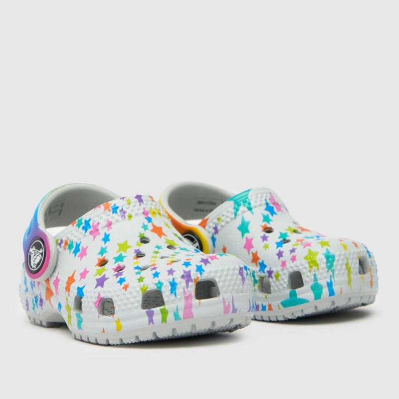 Gris Claro Crocs Classic Disco Clog Sandalias Para Niñas Pequeñas Dr.martens Botas