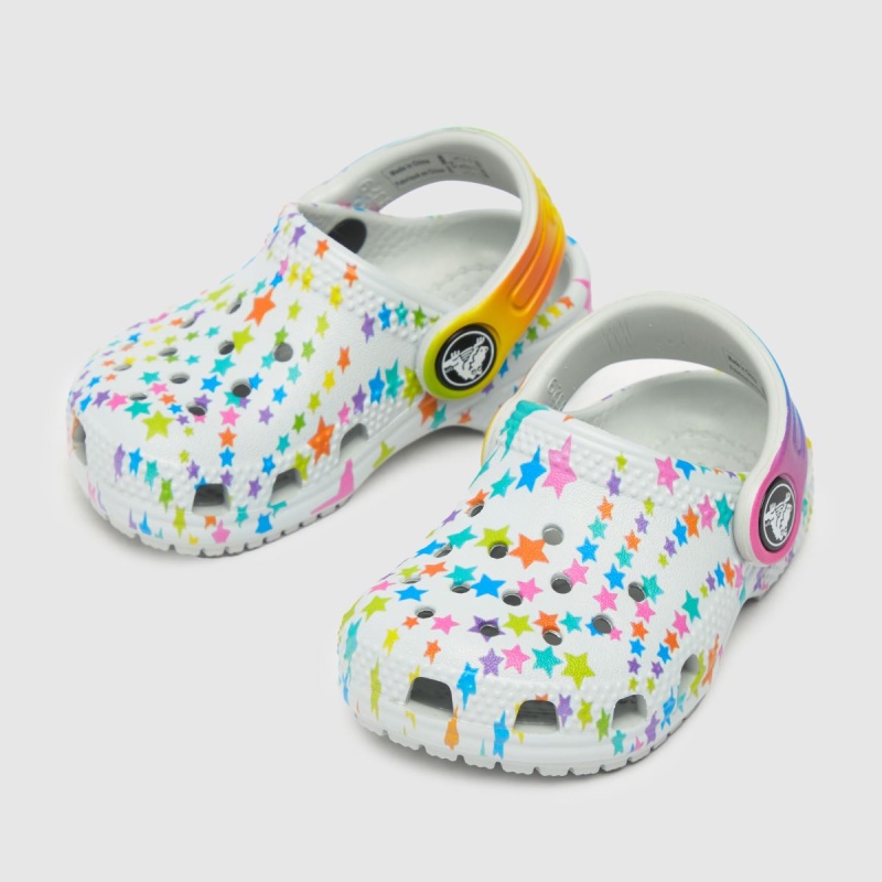 Gris Claro Crocs Classic Disco Clog Sandalias Para Niñas Pequeñas Dr.martens Botas