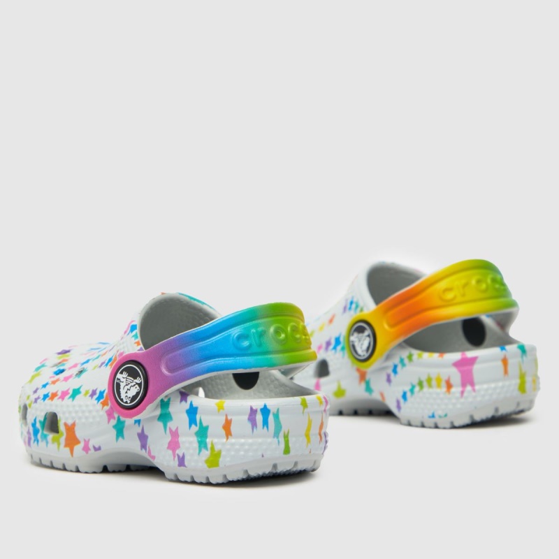 Gris Claro Crocs Classic Disco Clog Sandalias Para Niñas Pequeñas Dr.martens Botas