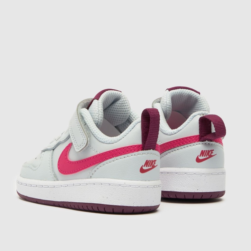 Gris Claro Nike Court Borough Low 2 Niñas Niño Entrenadores Dr.martens Botas