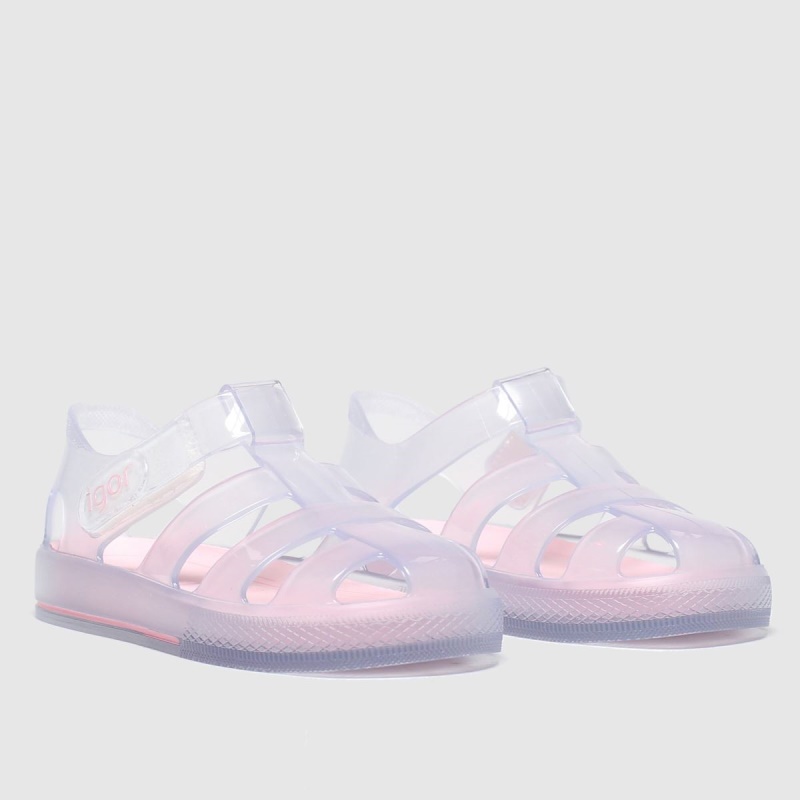 Dr.martens Botas Igor Star Cristal Niñas Sandalias De Niño Claro