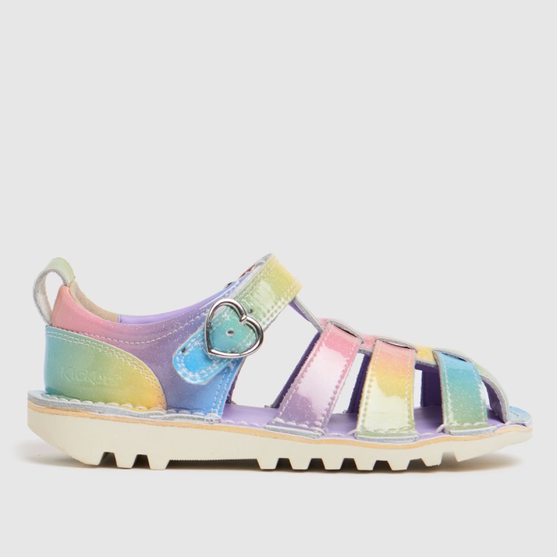 Dr.martens Botas Kickers Sandal Rainbow Niñas Sandalias Multi