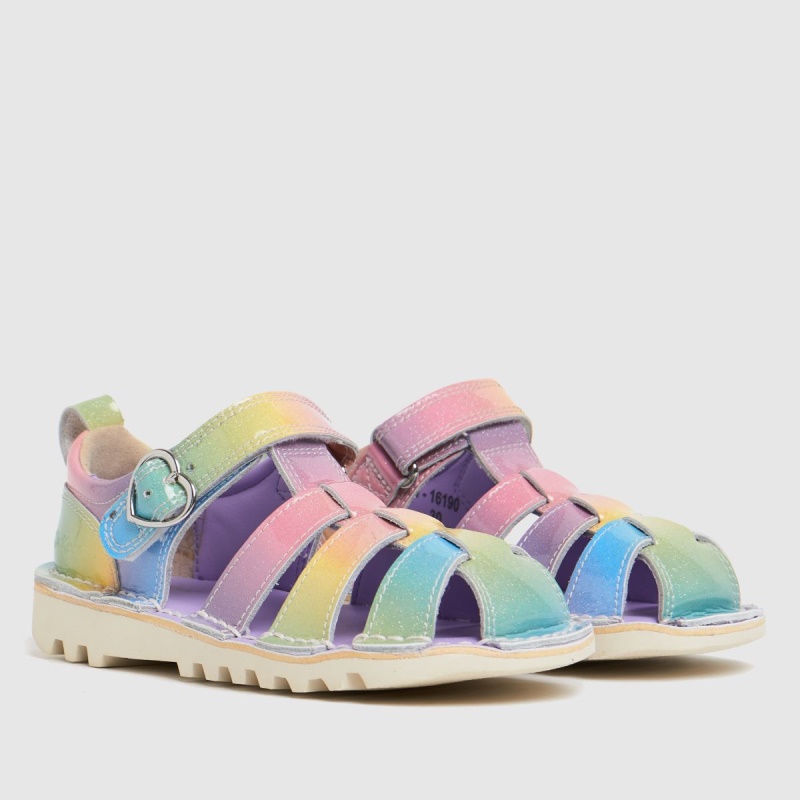 Dr.martens Botas Kickers Sandal Rainbow Niñas Sandalias Multi