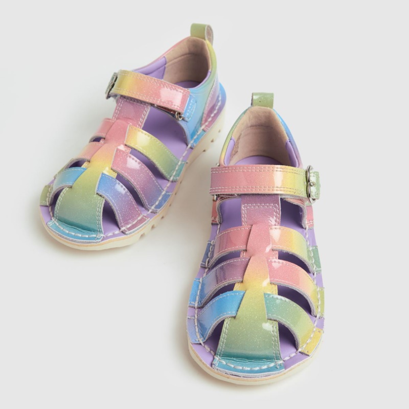 Dr.martens Botas Kickers Sandal Rainbow Niñas Sandalias Multi