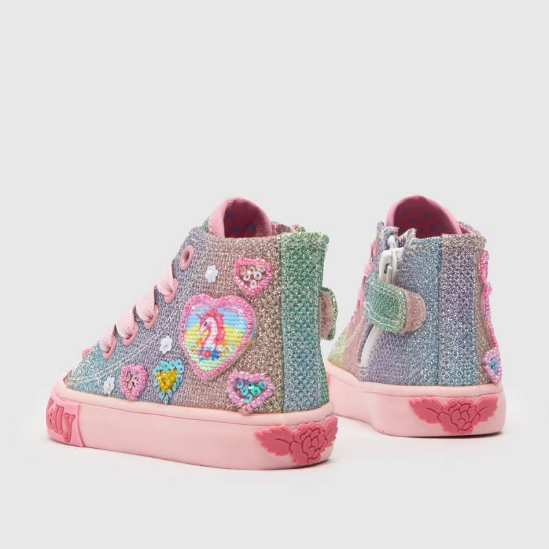 Dr.martens Botas Lelli Kelly Unicorn Baby Mid Girls Júnior Trainers Rosa
