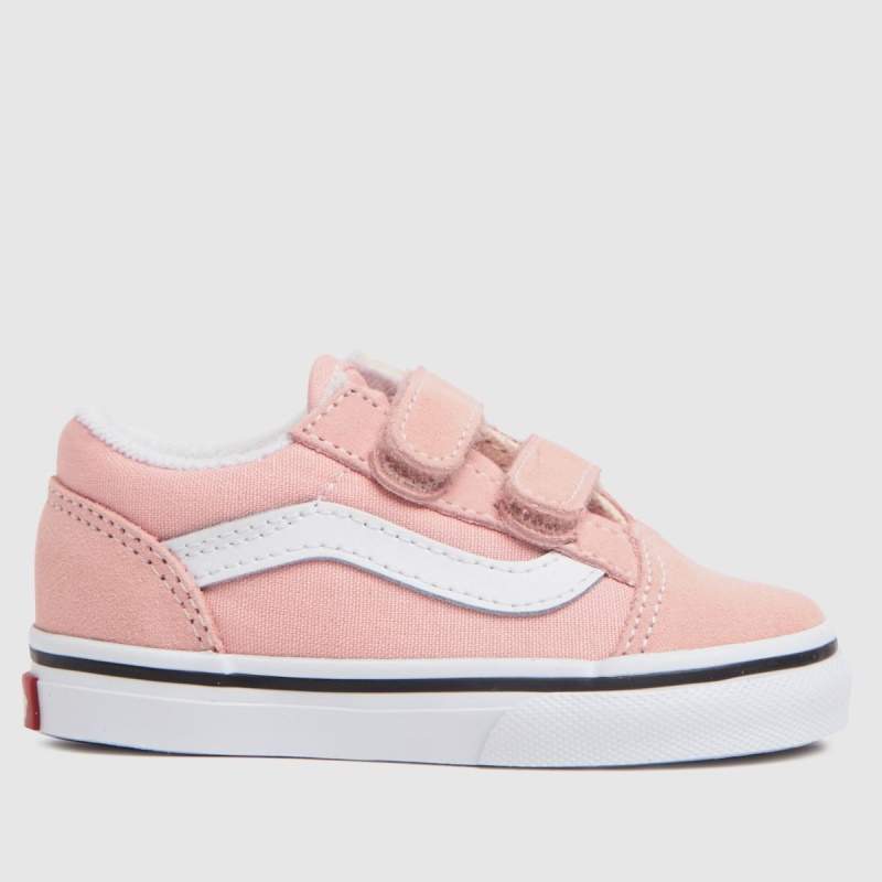 Dr.martens Botas Rosa Pálido Vans Old Skool V Niñas Zapatillas De Deporte Para Niños Pequeños