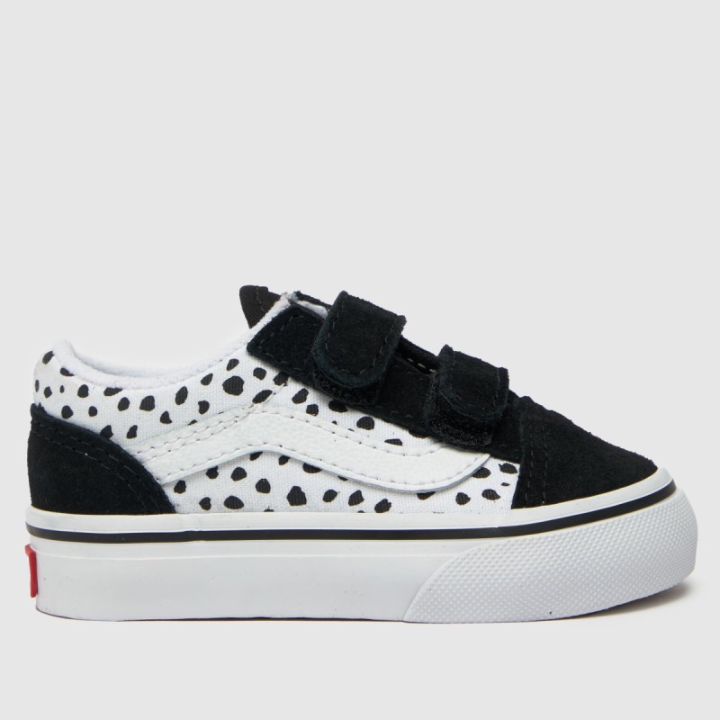 Zapatillas Vans Old Skool V Dalmatian Para Niñas En Blanco Y Negro De Dr.martens