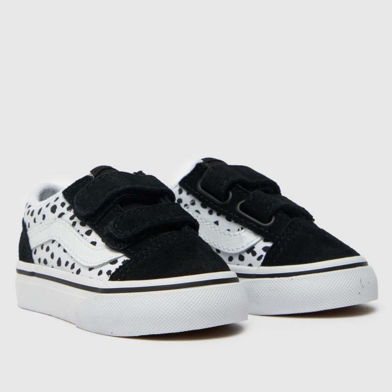 Zapatillas Vans Old Skool V Dalmatian Para Niñas En Blanco Y Negro De Dr.martens