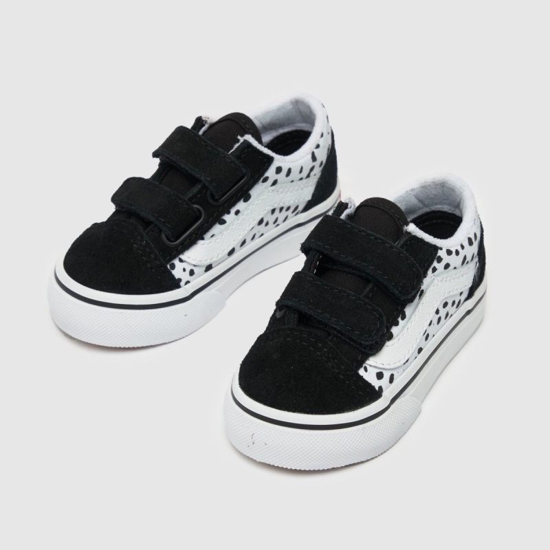 Zapatillas Vans Old Skool V Dalmatian Para Niñas En Blanco Y Negro De Dr.martens