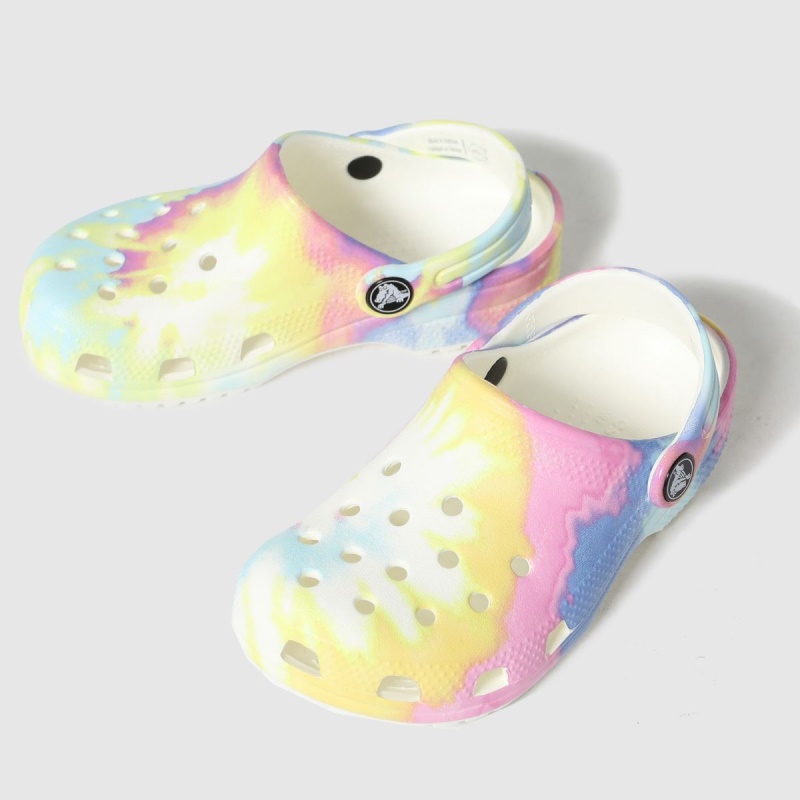 Blanco-amarillo Dr.martens Botas Crocs Classic Clog Girls Junior Sandals