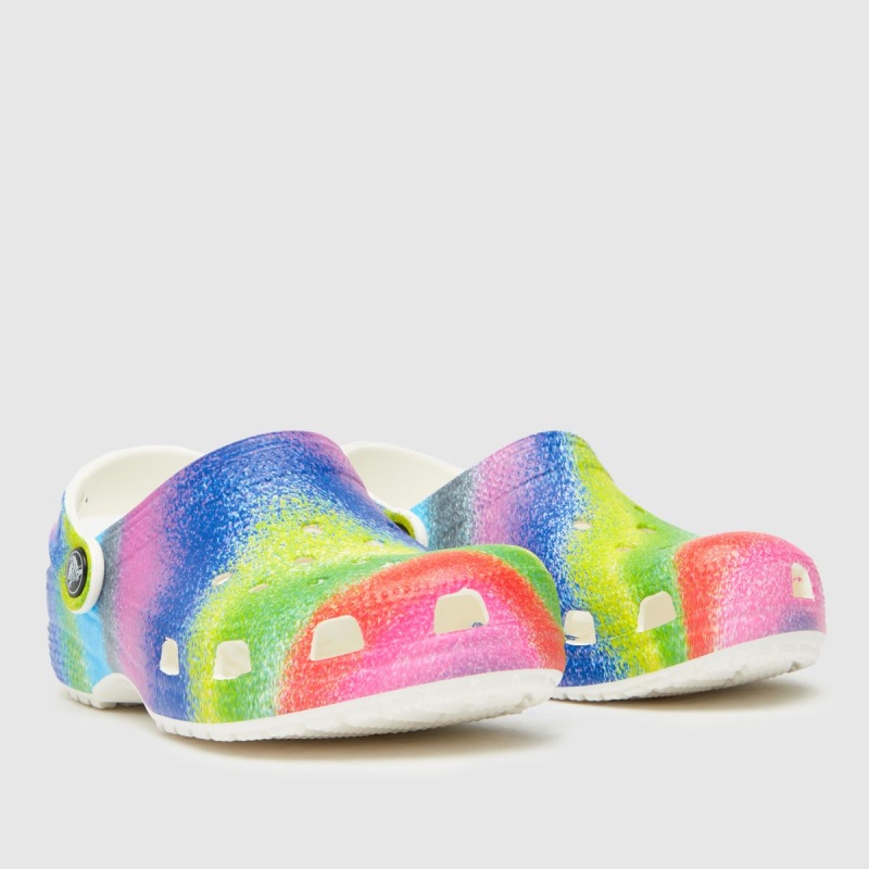 Crocs Classic Spray Clog Girls Junior Sandalias Dr.martens Botas Multi