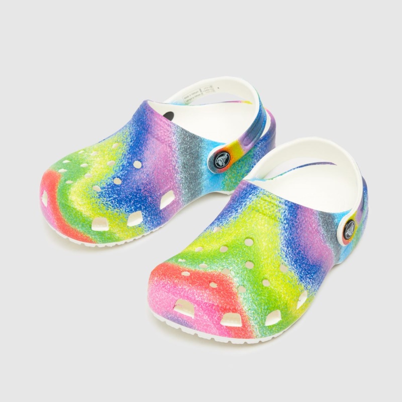 Crocs Classic Spray Clog Girls Junior Sandalias Dr.martens Botas Multi