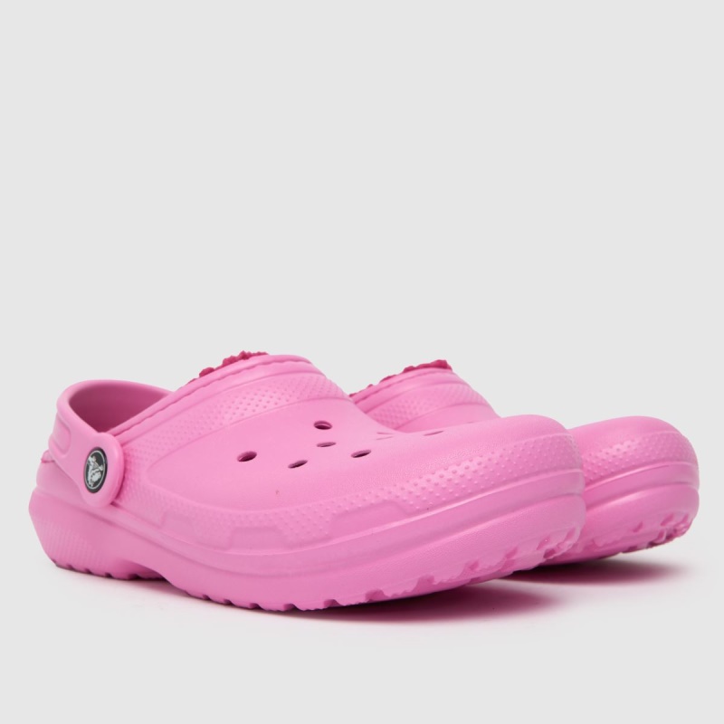 Dr.martens Botas Crocs Classic Lined Zueco Niñas Jóvenes Sandalias Rosa
