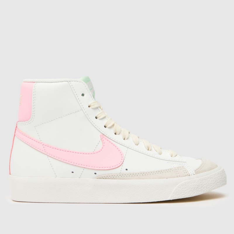 Nike Blazer Mid 77 Niña Juvenil Entrenadores Dr.martens Botas Blanco-rosa